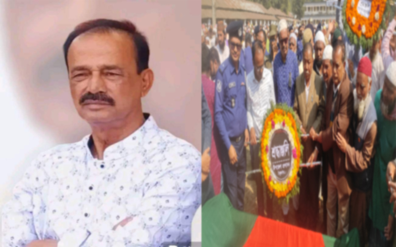 ঠাকুরগাঁও জেলা বিএনপির সভাপতি বীর মুক্তিযোদ্ধা তৈমুর রহমানের রাষ্ট্রীয় মর্যাদায় দাফন 