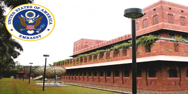 ঢাকায় মার্কিন দূতাবাস অনির্দিষ্টকালের জন্য বন্ধ ঘোষণা
