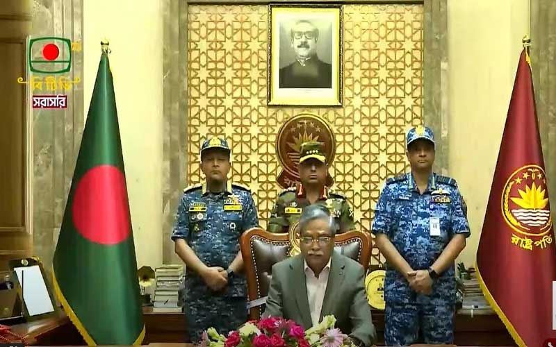 আসুন দেশকে বাঁচাতে একযোগে কাজ করি: রাষ্ট্রপতি মো. সাহাবুদ্দিন
