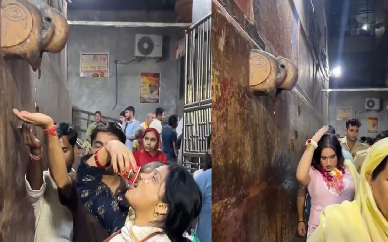 ভারতের মন্দিরে ‘এসি’র পানি ‘চরণামৃত’ ভেবে পান করছেন ভক্তরা!