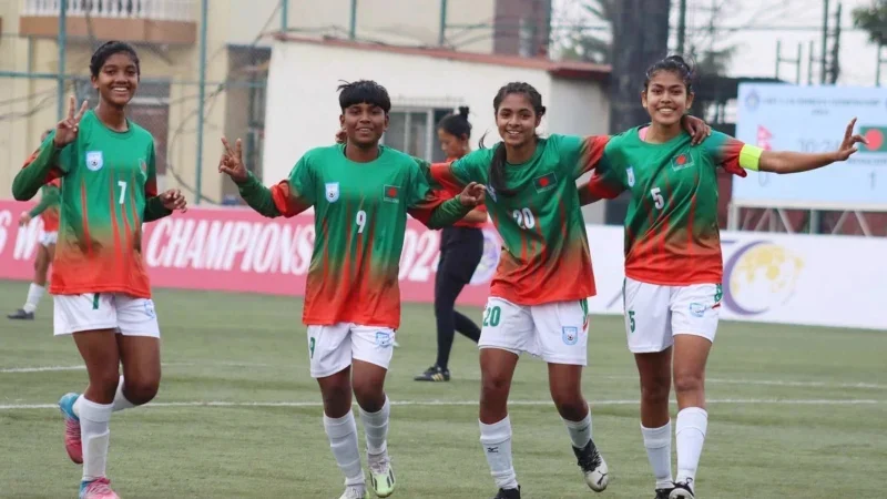 ফিফা র‌্যাঙ্কিংয়ে ৭ ধাপ এগিয়ে বাংলাদেশ নারী ফুটবল দল