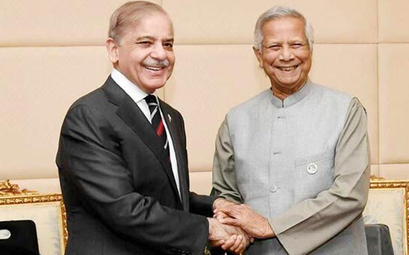 প্রধান উপদেষ্টার সঙ্গে পাকিস্তানের প্রধানমন্ত্রীর বৈঠক