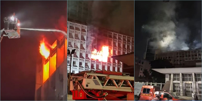 সচিবালয়ে আগুন: ৩ দিনের মধ্যে প্রাথমিক প্রতিবেদন দিতে নির্দেশ