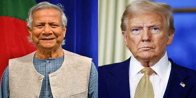 শপথের দিনে ট্রাম্পকে প্রধান উপদেষ্টার শুভেচ্ছা