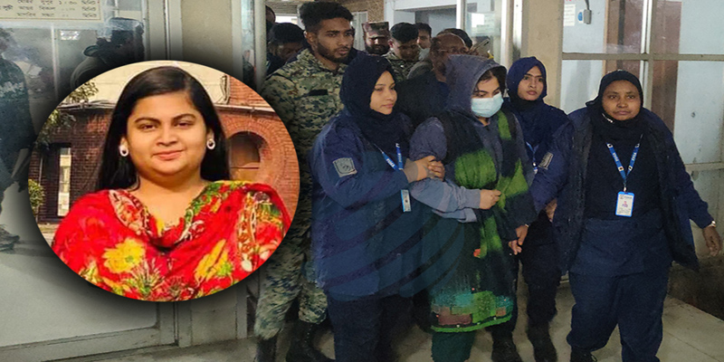 ভারতে পালানোর সময় ইডেন ছাত্রলীগ নেত্রী আটক