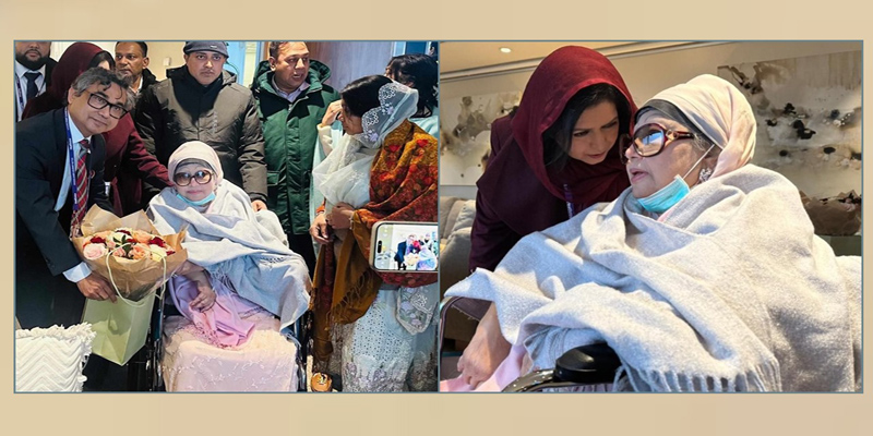 লন্ডনে পৌঁছেছেন বেগম খালেদা জিয়া