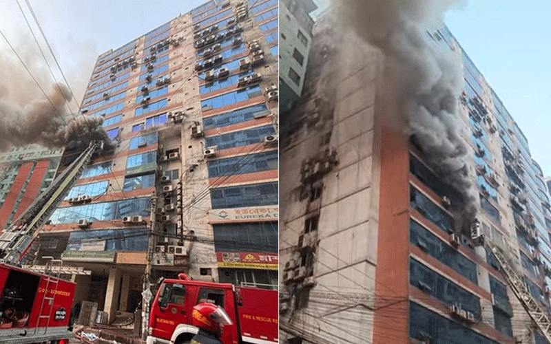 পুরানা পল্টনের জামান টাওয়ারের আগুন নিয়ন্ত্রণে