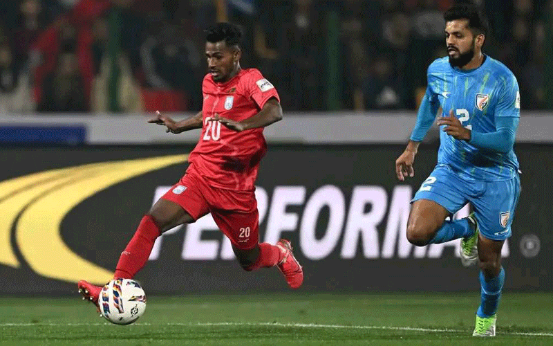 হামজার অভিষেকে গোল মিস করে সমতা বাংলাদেশের