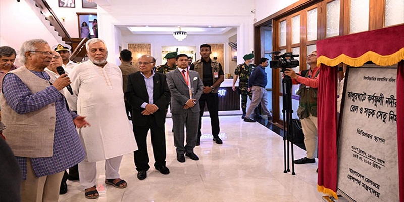 কালুরঘাট সেতুর ভিত্তিপ্রস্তর স্থাপন করলেন প্রধান উপদেষ্টা