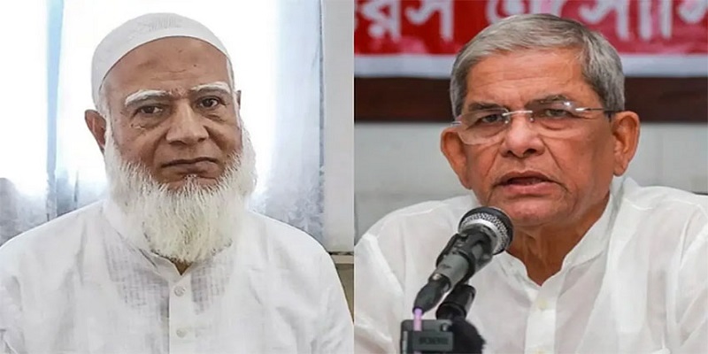 জামায়াত আমিরকে দেখতে হাসপাতালে মির্জা ফখরুল