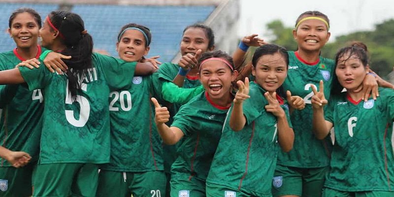 ঋতুপর্ণার জোড়া গোলে মিয়ানমারকে হারিয়ে ইতিহাসের পথে বাংলাদেশ