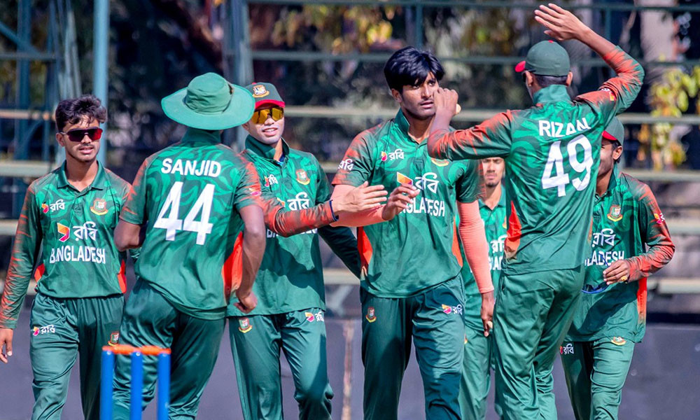 রিজানের অলরাউন্ড নৈপুণ্যে চ্যাম্পিয়ন বাংলাদেশ