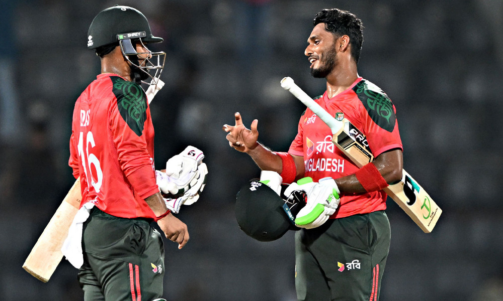 খেলা তানজিদ তামিমের ফিফটিতে সিরিজ বাংলাদেশের