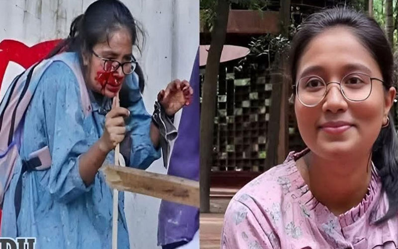 ডাকসুতে বিপুল ভোটে জয়ী জুলাইকন্যা তন্বী