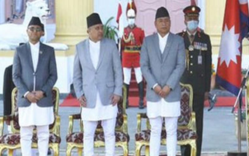 নেপালে তিন সংস্কারপন্থির শপথ