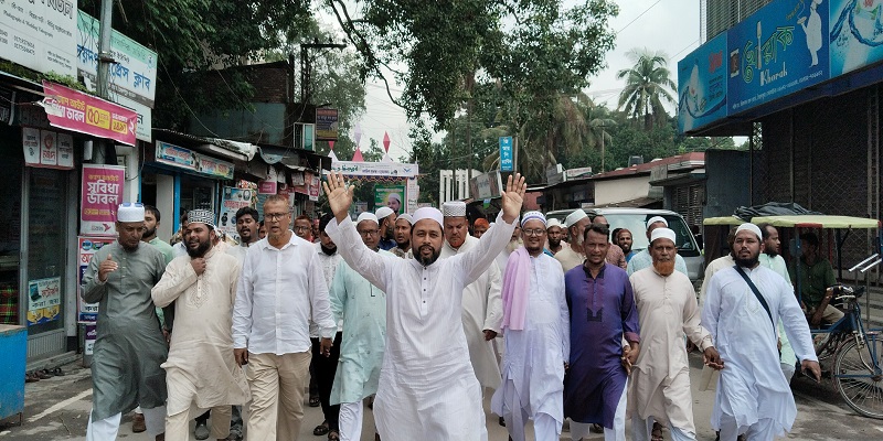 সৈয়দপুরে দাঁড়িপাল্লা মার্কার সমর্থনে নির্বাচনী শোডাউন